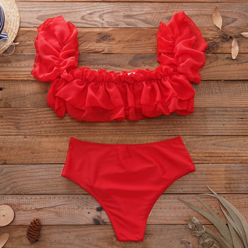 Maillot de bain avec un haut à bretelles