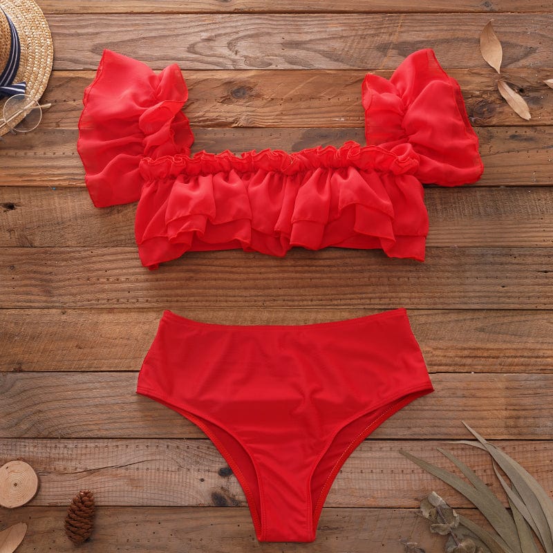 Maillot de bain avec un haut à bretelles