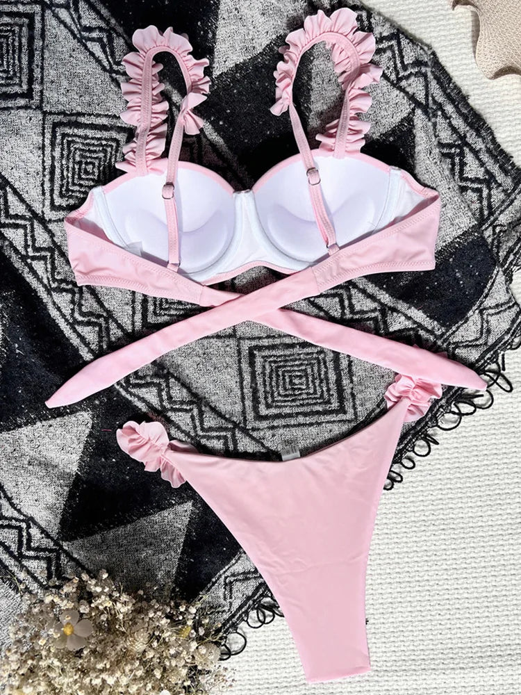Maillot de bain push-up deux pièces