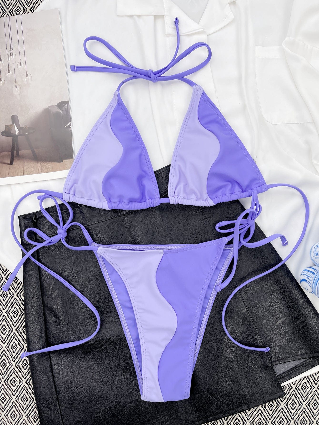 Bikini deux pièces avec taille réglable