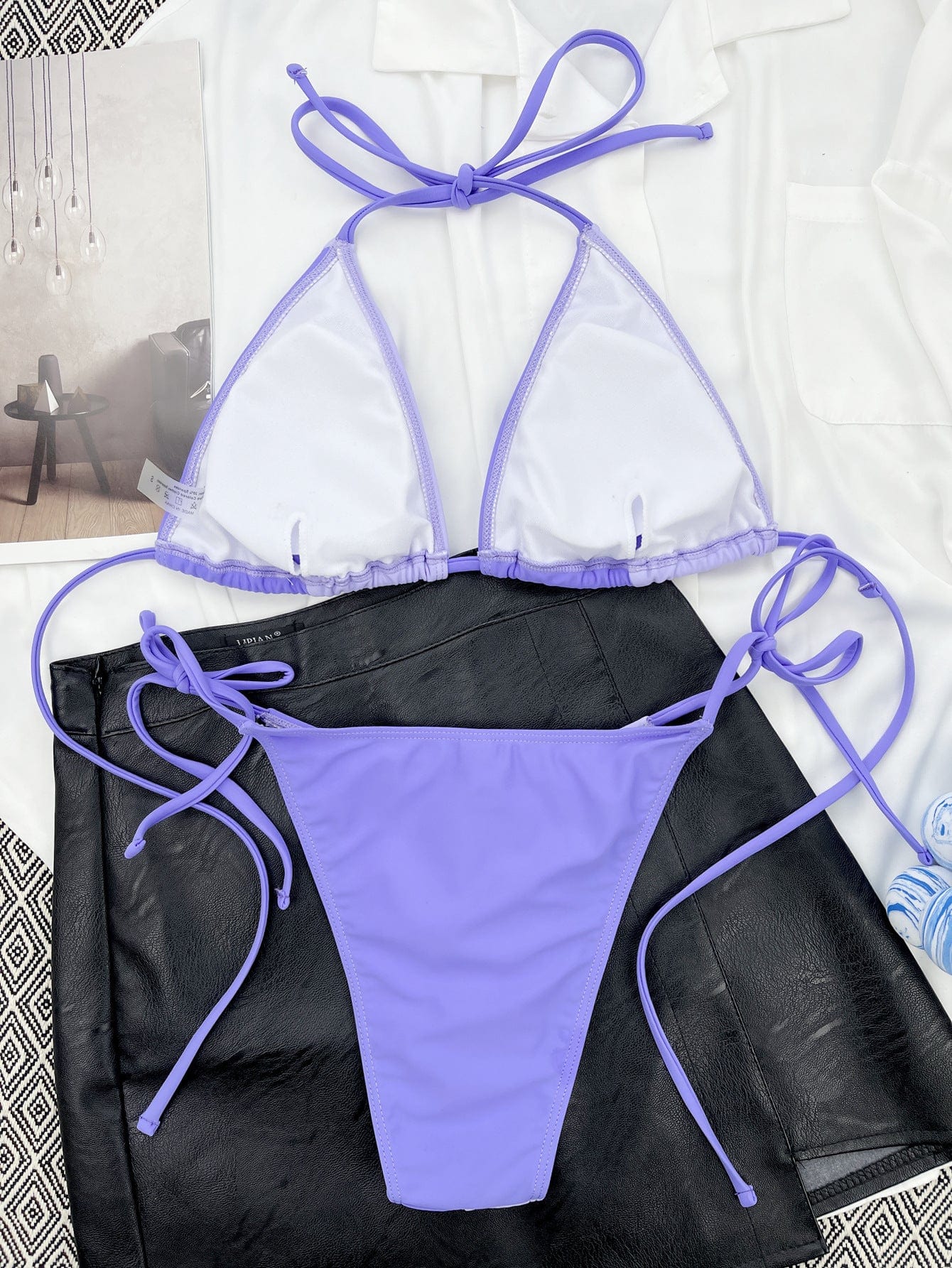 Bikini deux pièces avec taille réglable