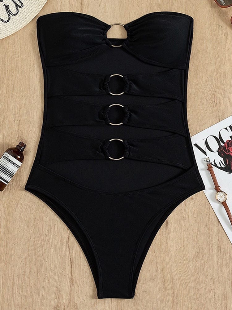 Maillot de bain une pièce avec des anneaux
