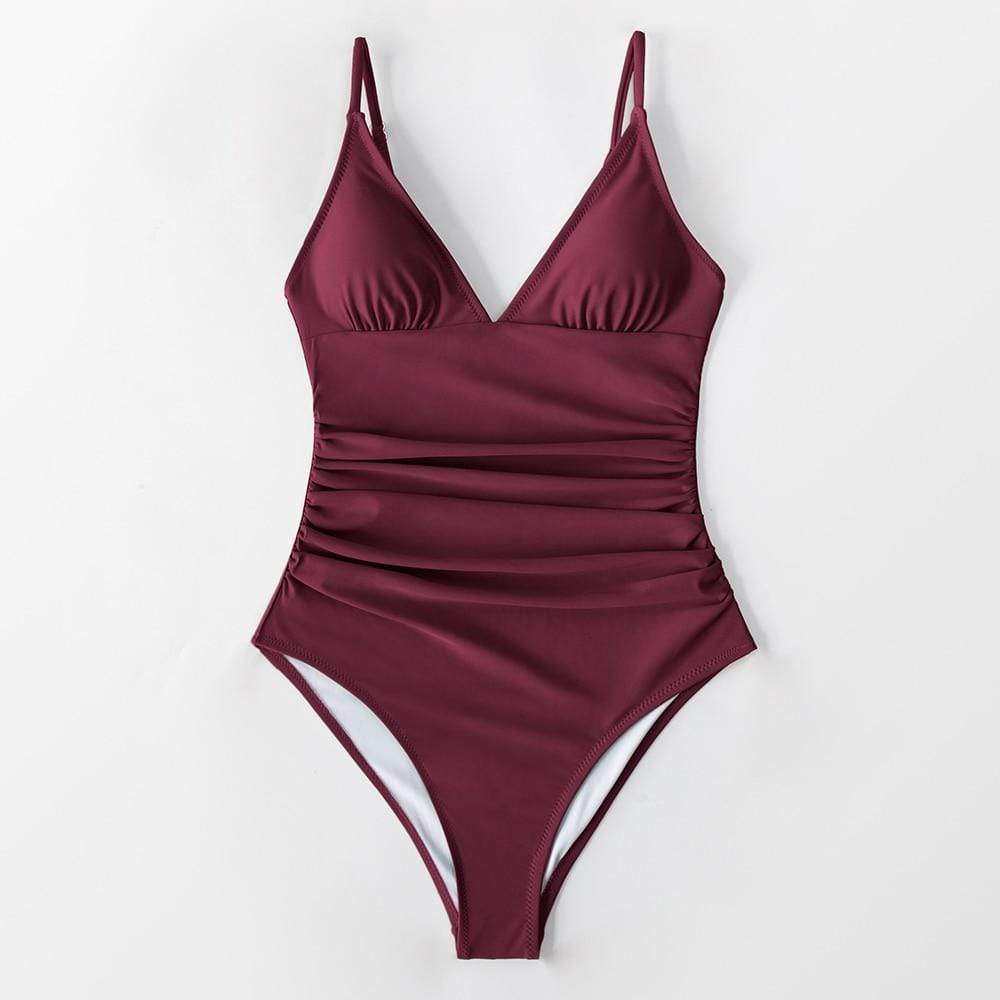 Maillot de bain une pièce taille haute