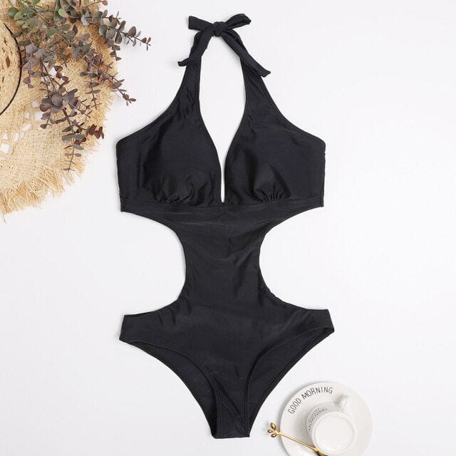 Monokini stylé avec une coupe intégrale