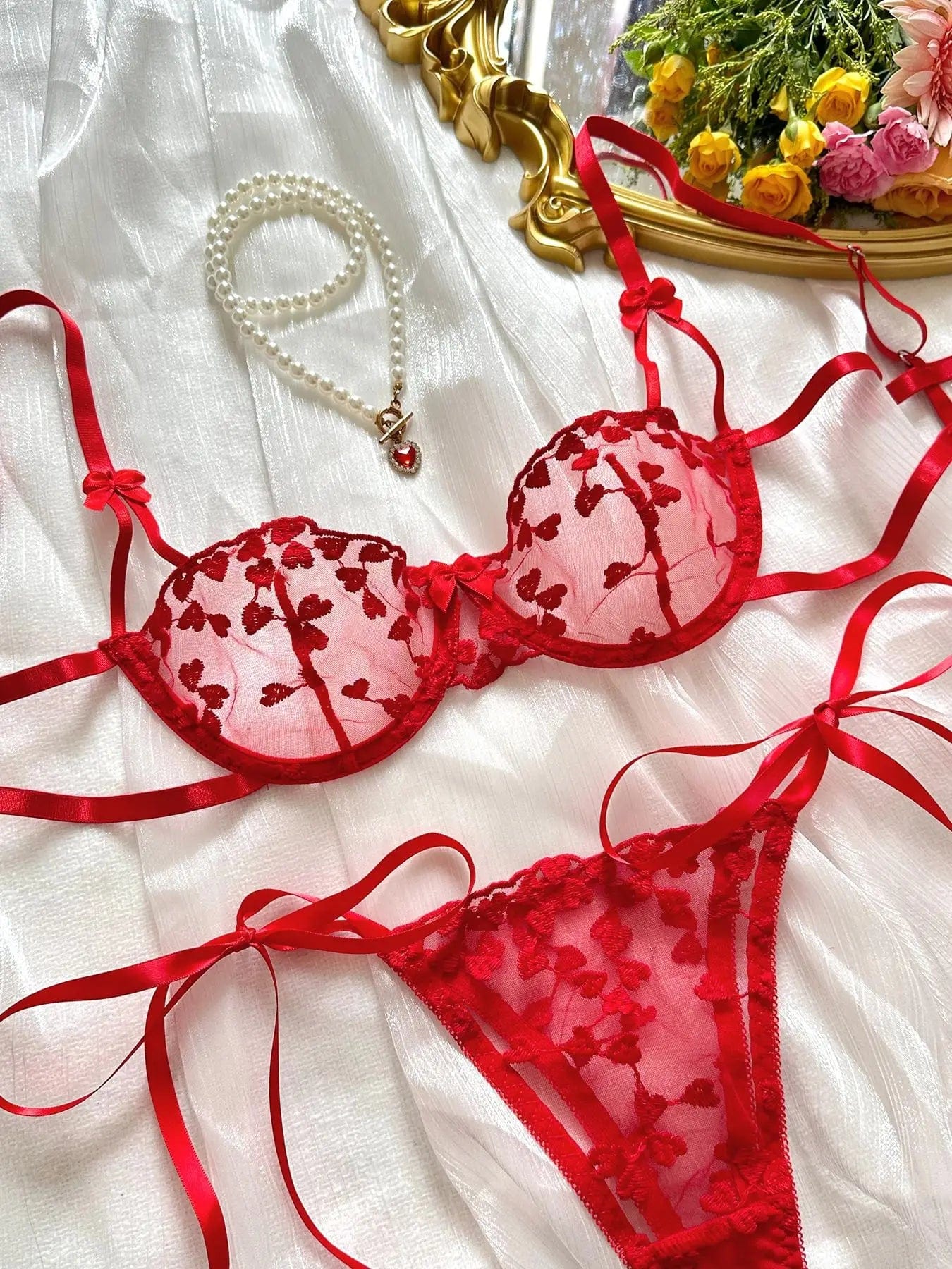 Ensemble de lingerie taille haute