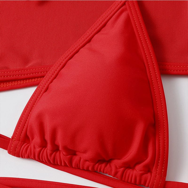 Maillot de bain deux pièces avec un haut à manches longues