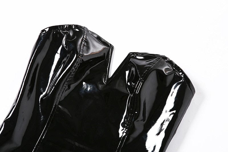 Body en latex avec un décolleté profond