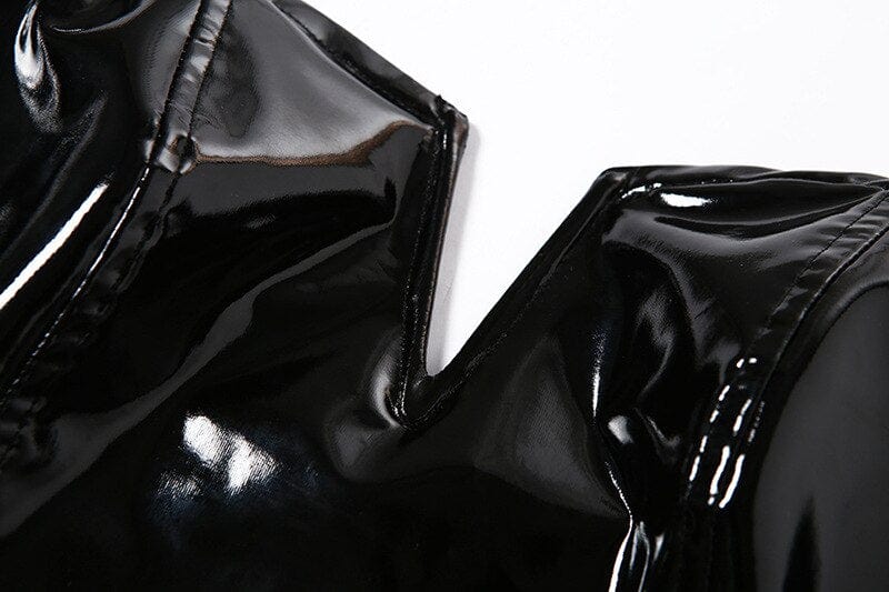 Body en latex avec un décolleté profond
