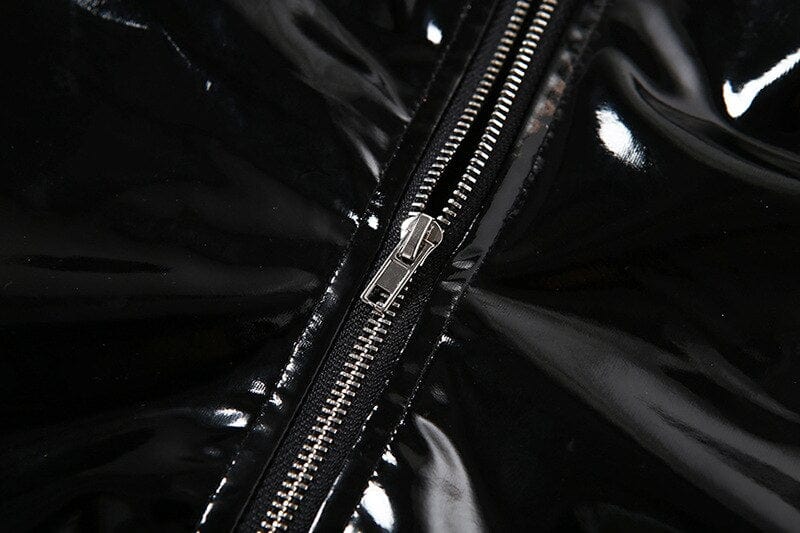 Body en latex avec un décolleté profond