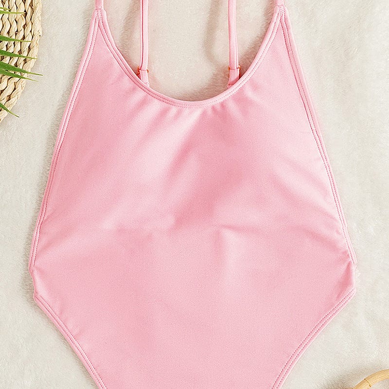 Maillot de bain une pièce avec un décolleté plongeant