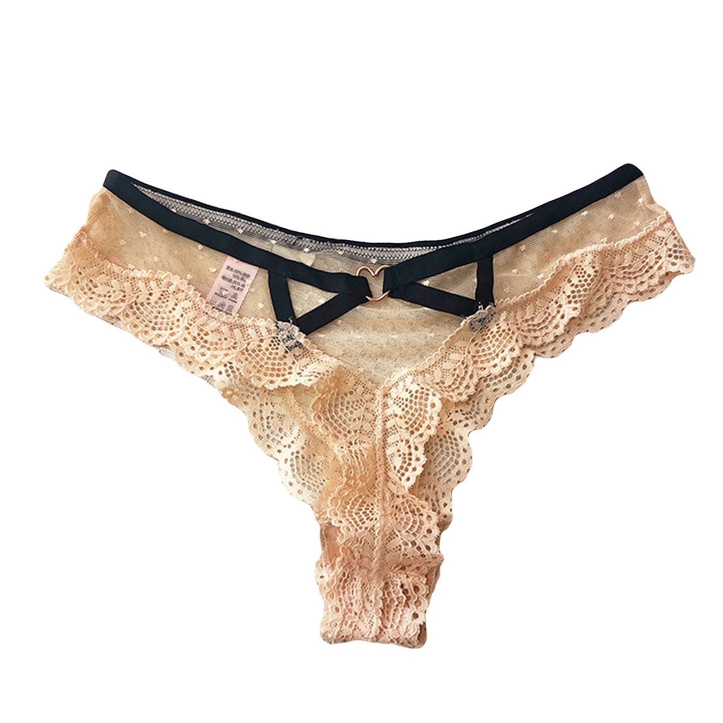 Culottes en dentelle avec des inserts en dentelle