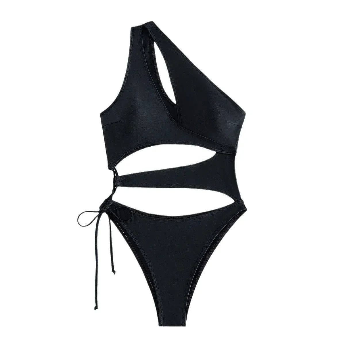 Monokini avec découpes et lien à la hanche