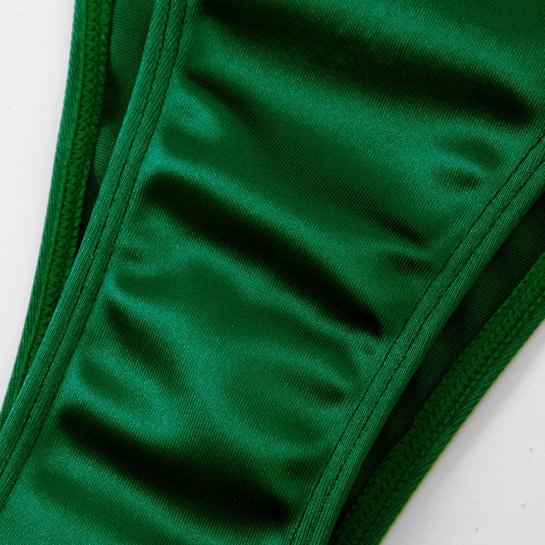 Maillot de bain deux pièces sans bretelles avec coussinets réglables