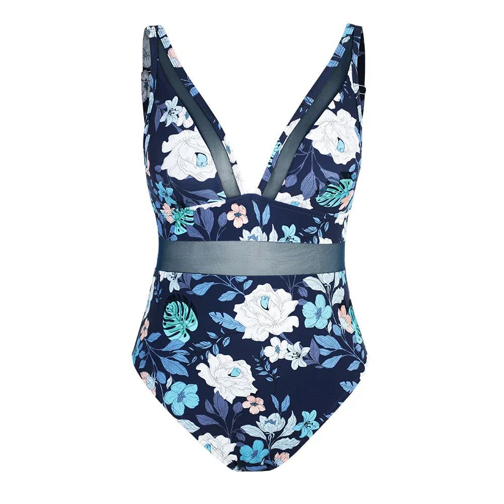 Maillot de bain une pièce avec un décolleté en V profond