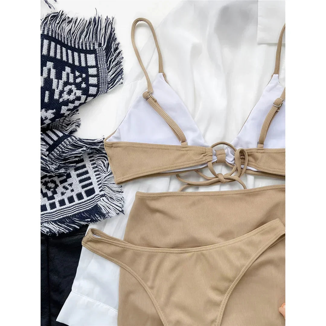 Maillot de bain deux pièces avec jupe