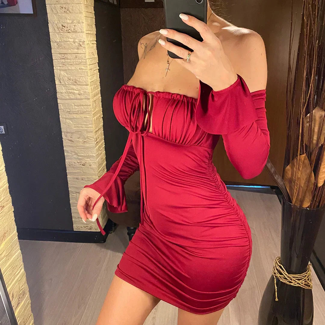 Robe de plage à épaules dénudées