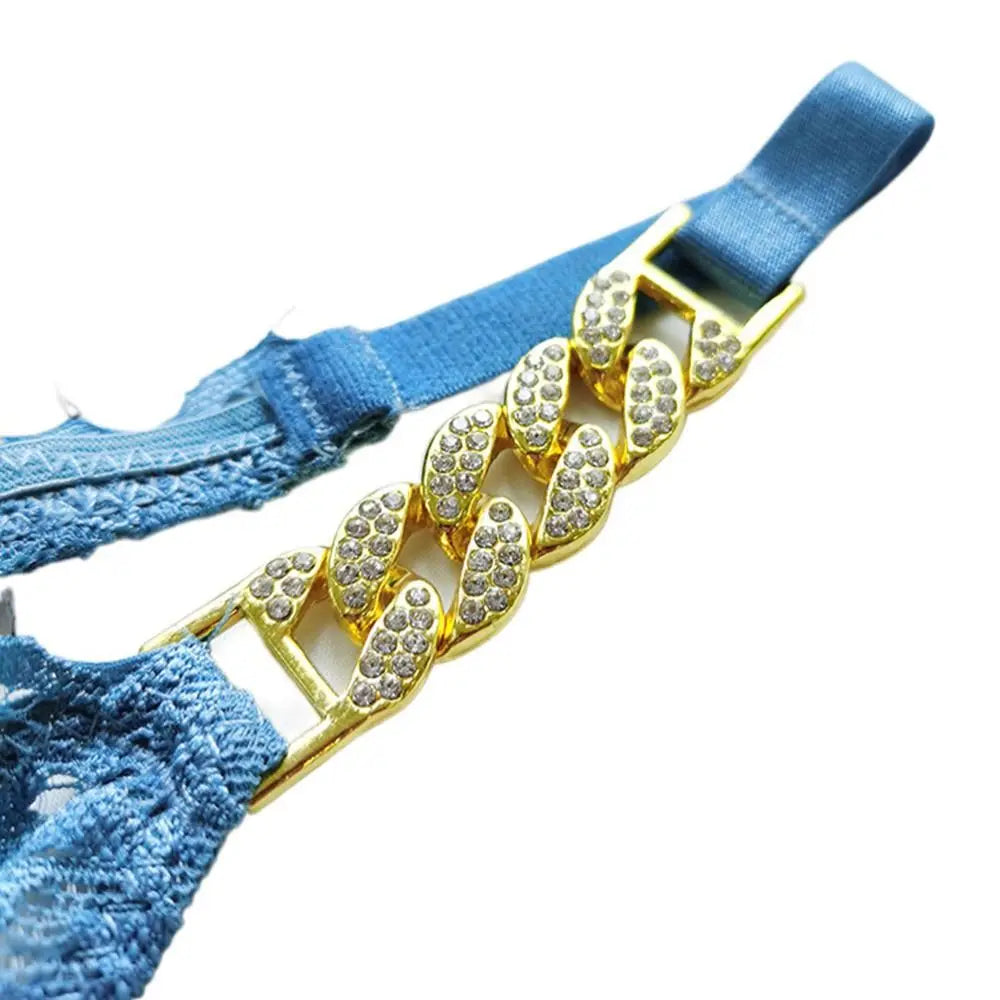 Thong with decorative gold chains