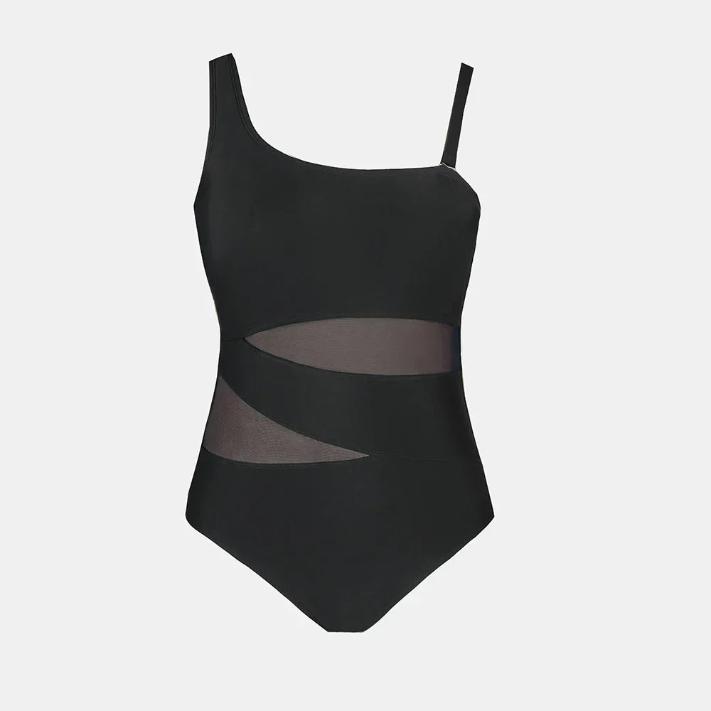 Maillot de bain grande taille avec une coupe asymétrique