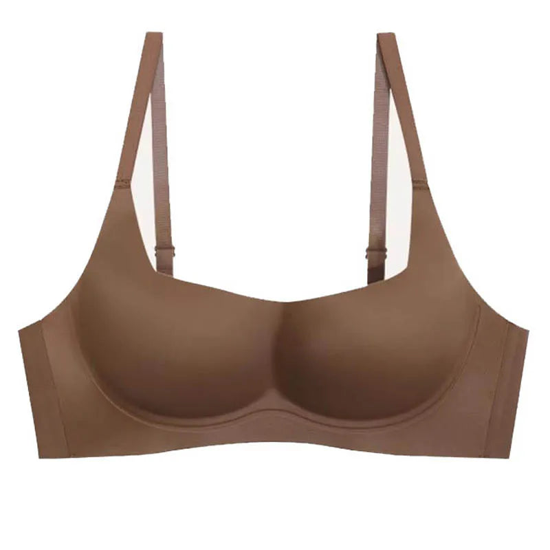 Soutien-gorge push-up sans couture avec bretelles réglables