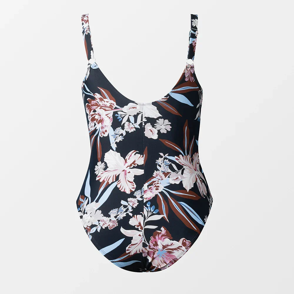 Maillot de bain une pièce avec un décolleté en V profond