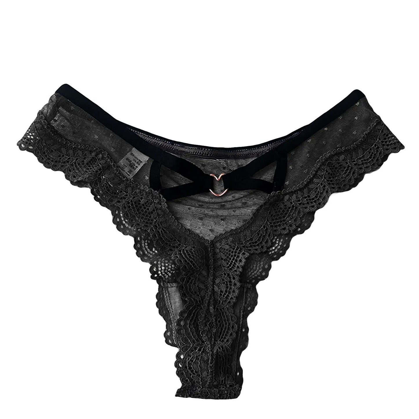 Culottes en dentelle avec des inserts en dentelle