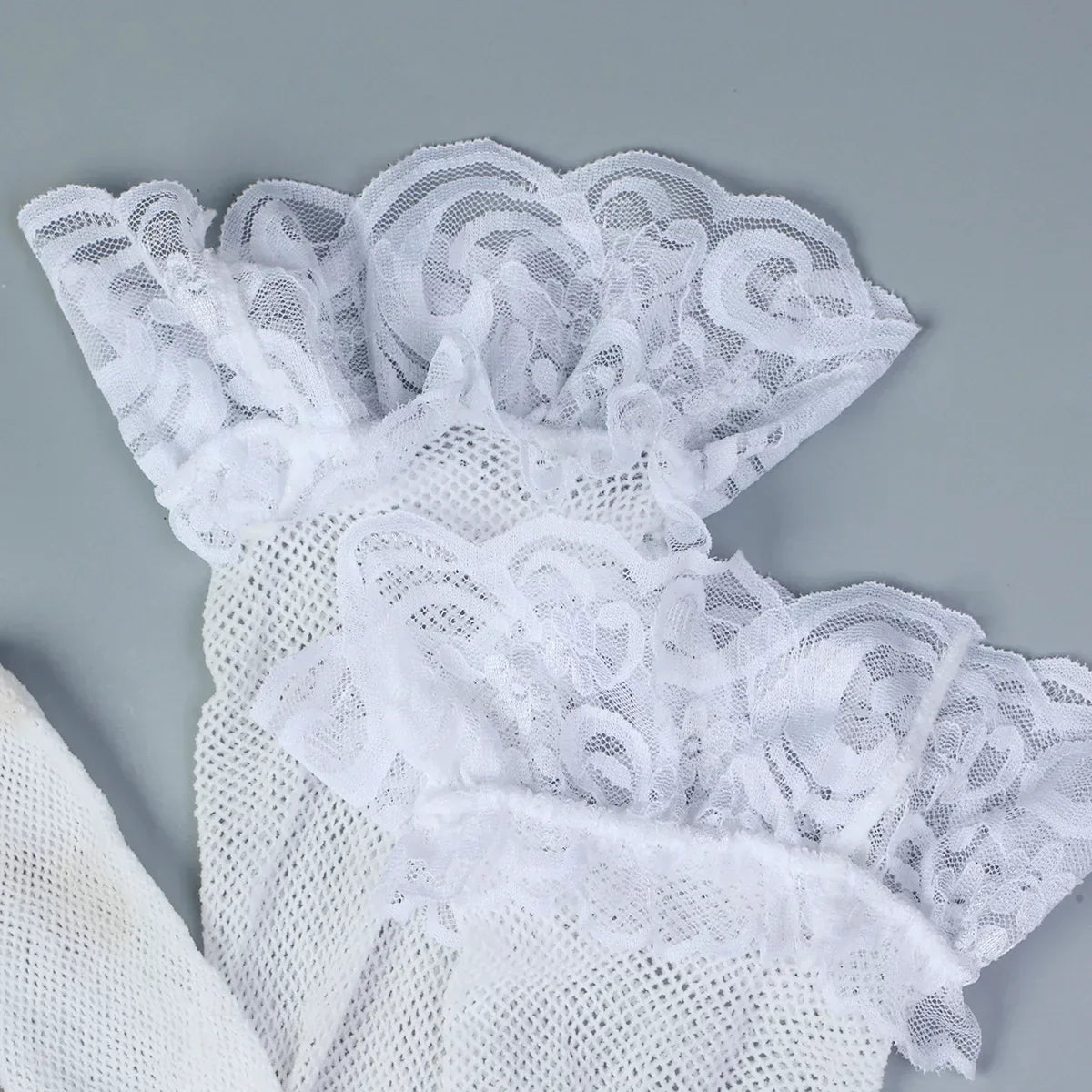 Body en dentelle avec motif floral