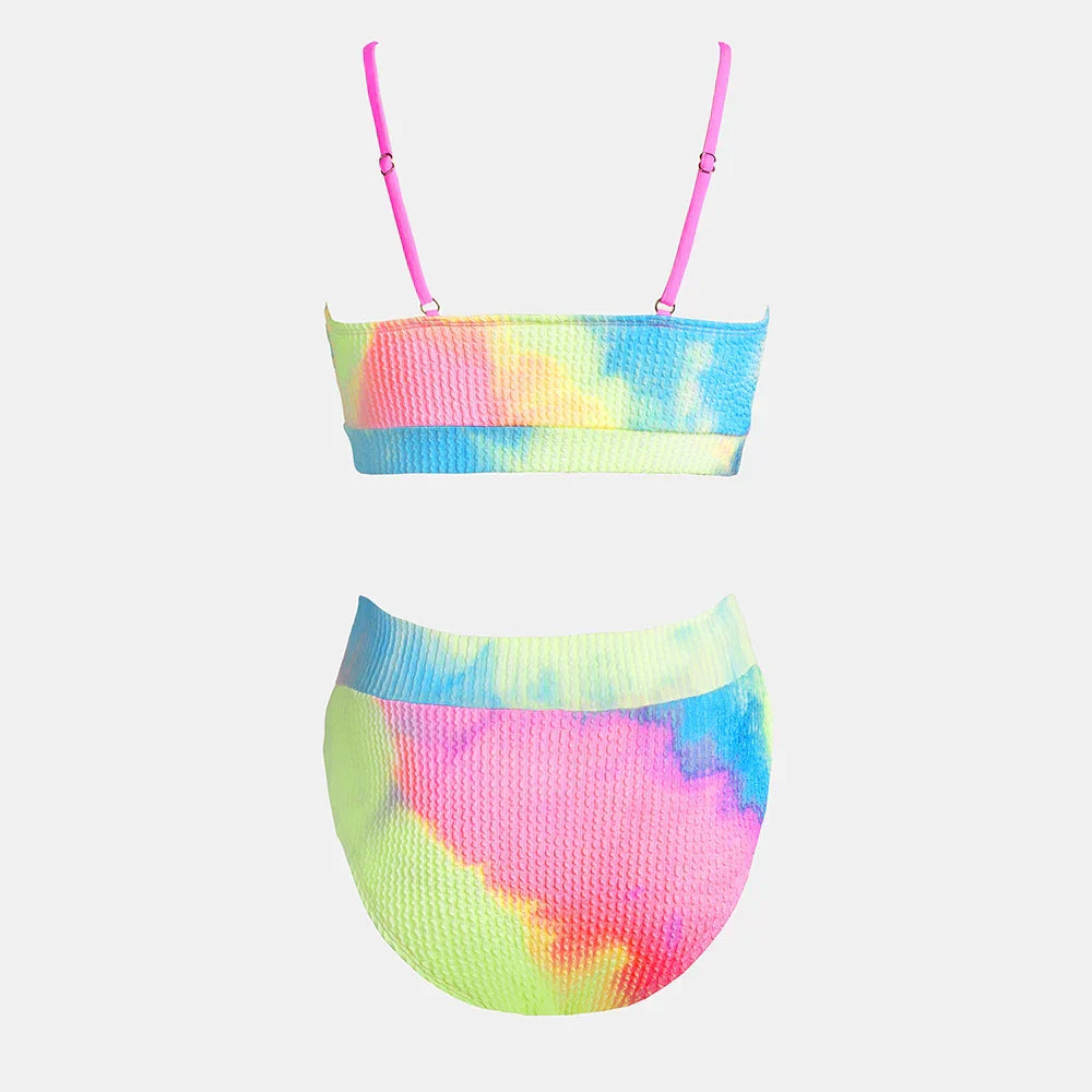 Bikini multicolore avec des bretelles réglables
