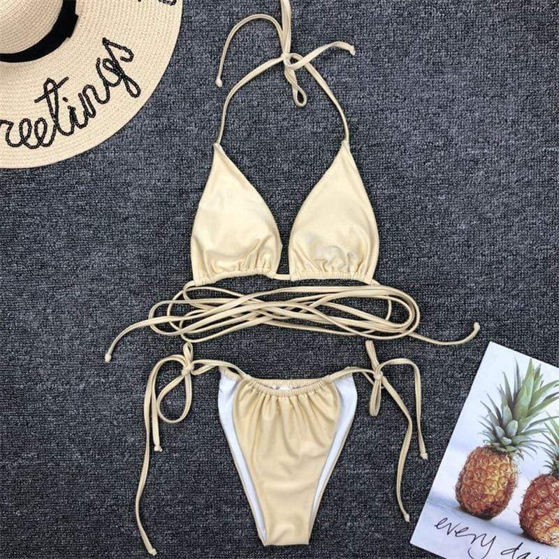 Bikini taille haute au style moderne