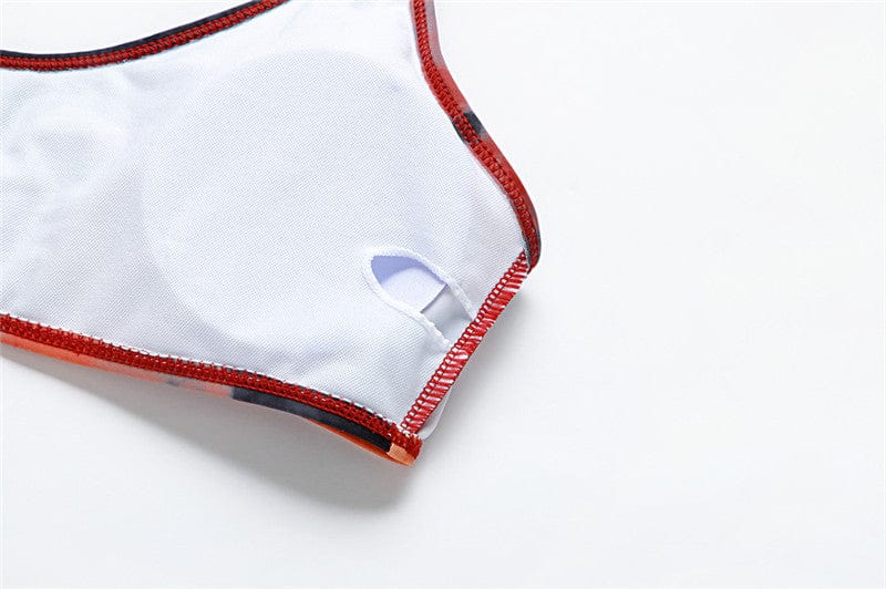 Maillot de bain deux pièces taille haute