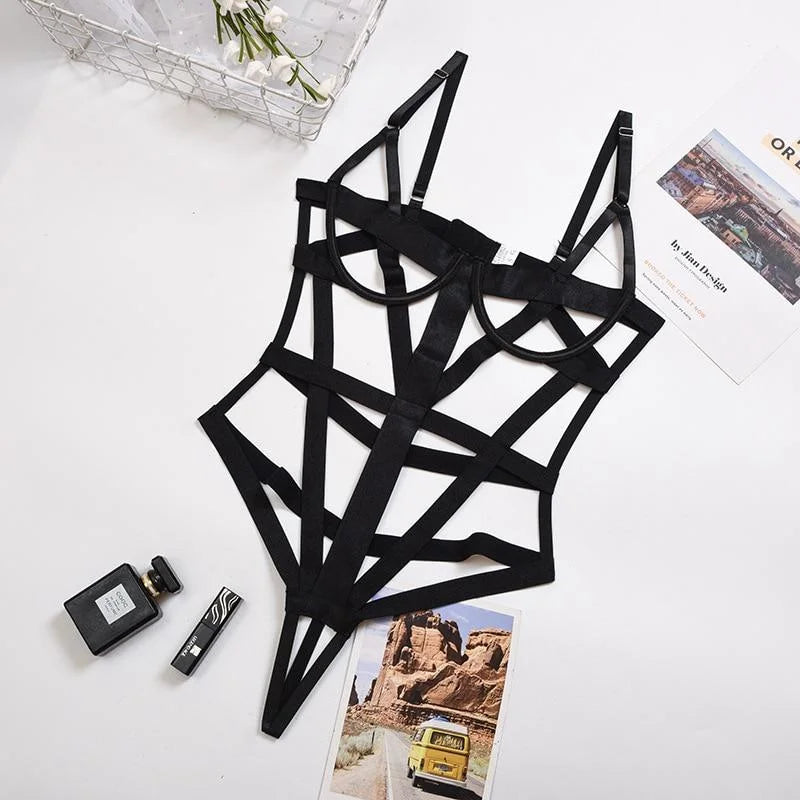 Body Ultra Sexy avec Bandes Décoratives