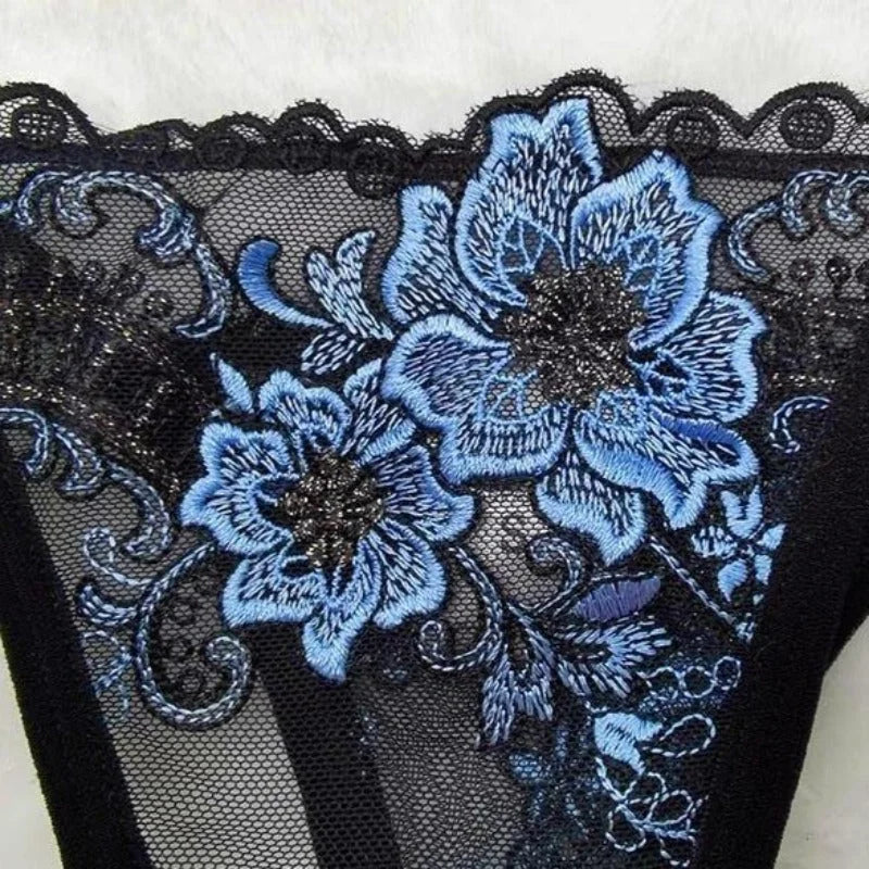 Ensemble de Sous-Vêtements Sexy - Motifs à fleurs