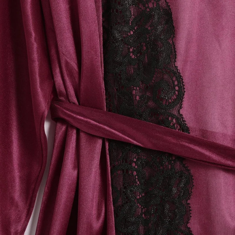 Kimono Femme - Déshabillé Décoration en Dentelle