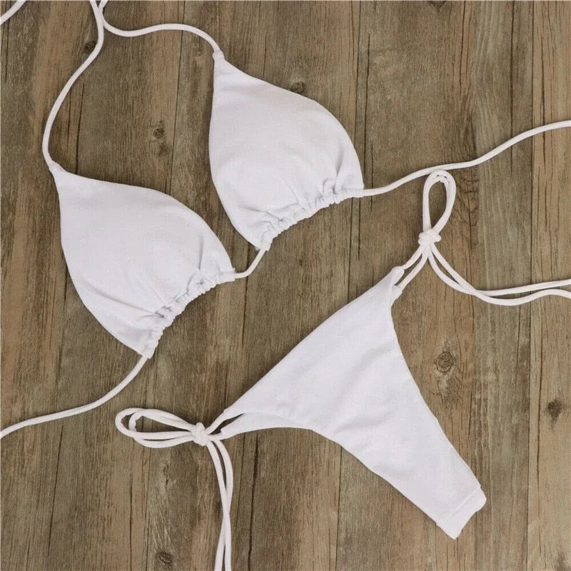 Maillot de bain deux pièces noué