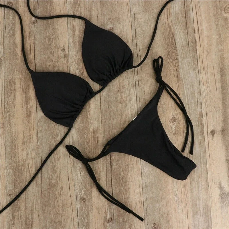 Maillot de bain deux pièces noué