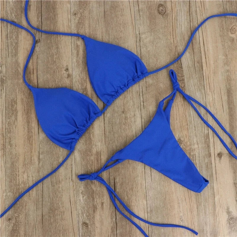 Maillot de bain deux pièces noué