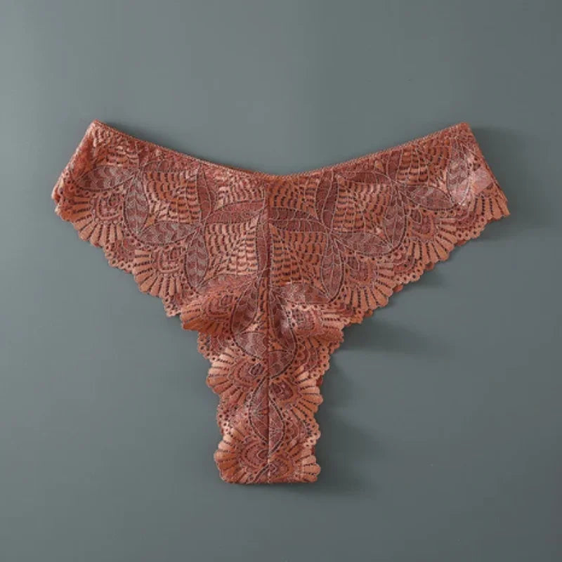 Marron Culottes en dentelle grande taille - lot de 3