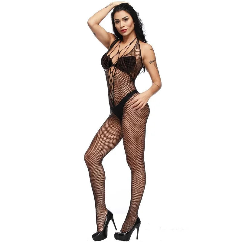 Noir Bodystocking en maille