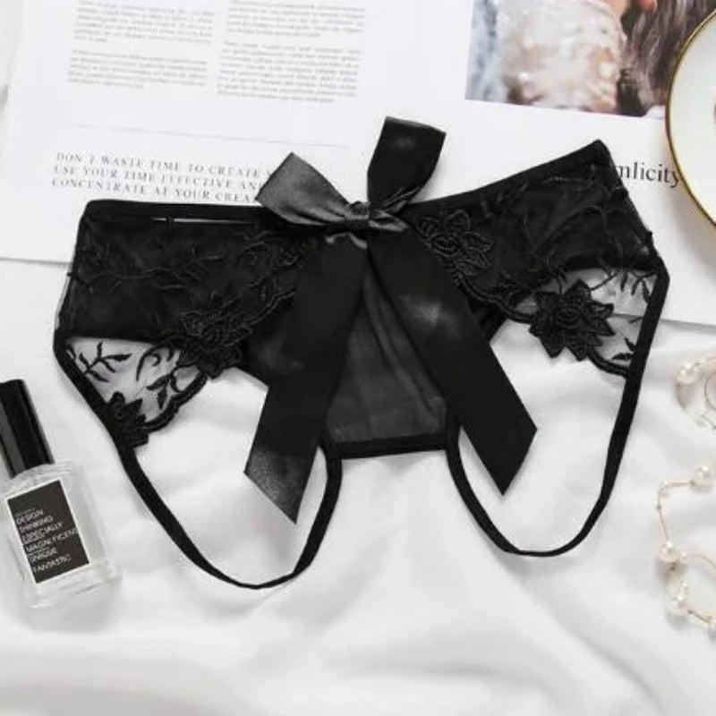 Noir Culotte Ouverte pour Femme Sensuelle