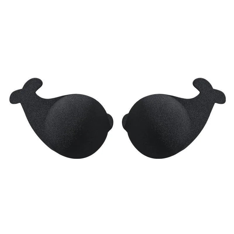 Noir Patchs poitrine en forme de dauphin
