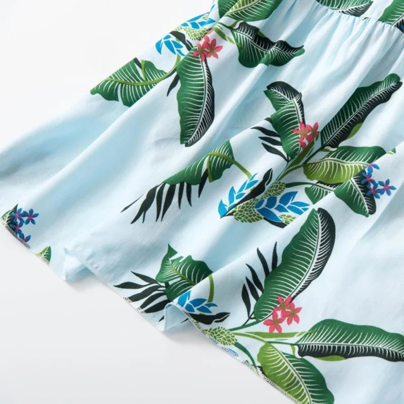 Pyjama femme à motif feuille
