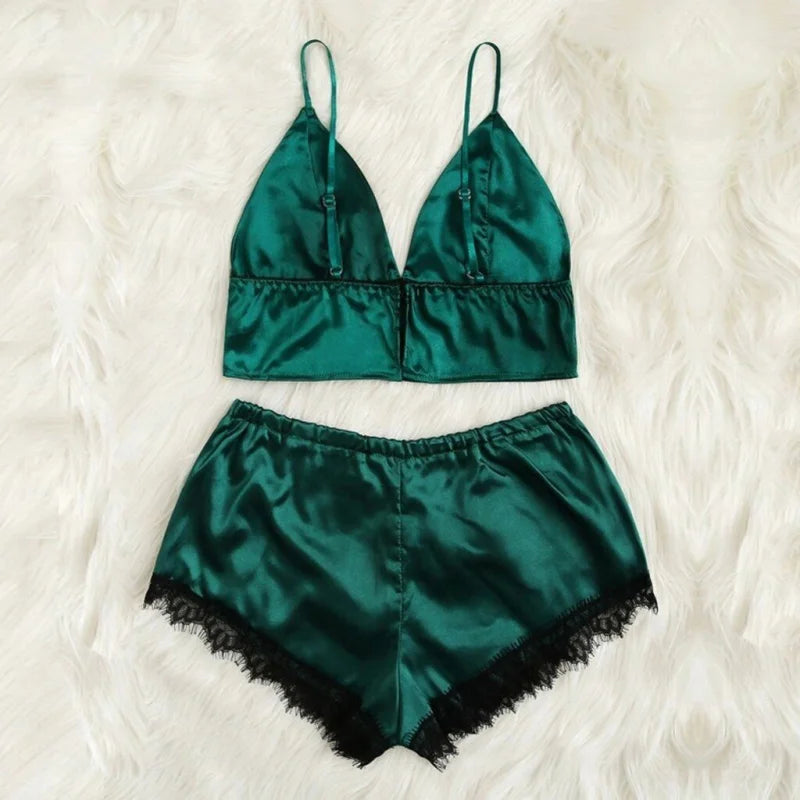 Pyjama Femme - Deux Pièces avec Top Court