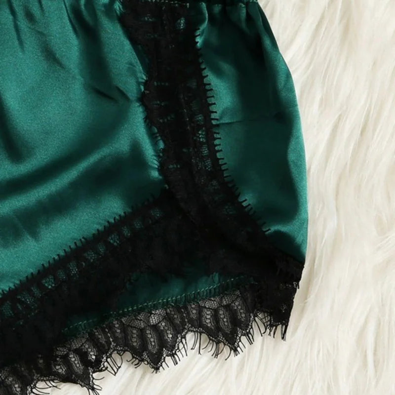 Pyjama Femme - Deux Pièces avec Top Court
