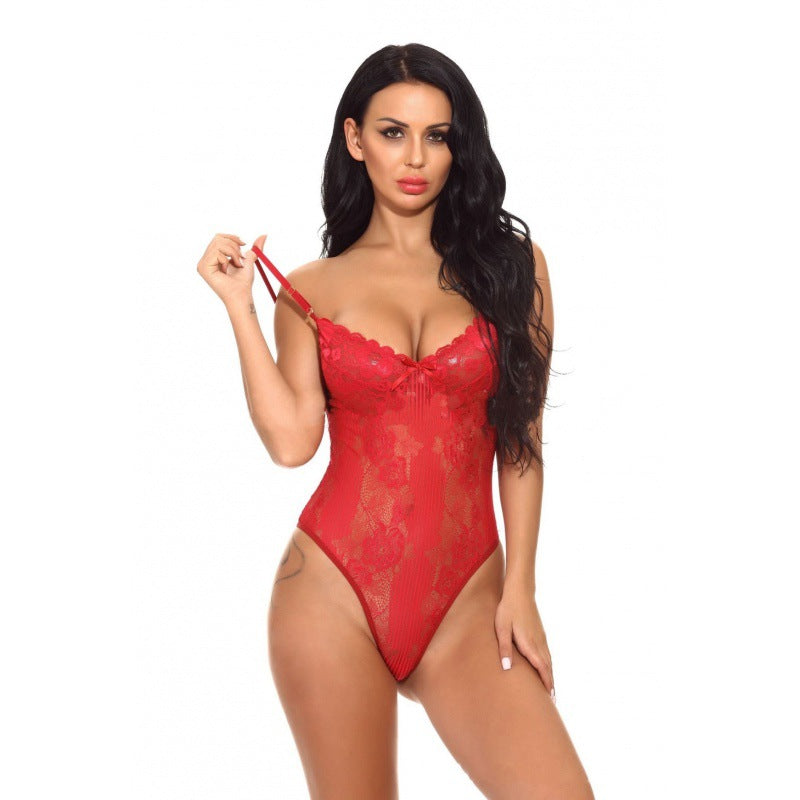 Rouge Body Sensuel et Raffiné en Dentelle