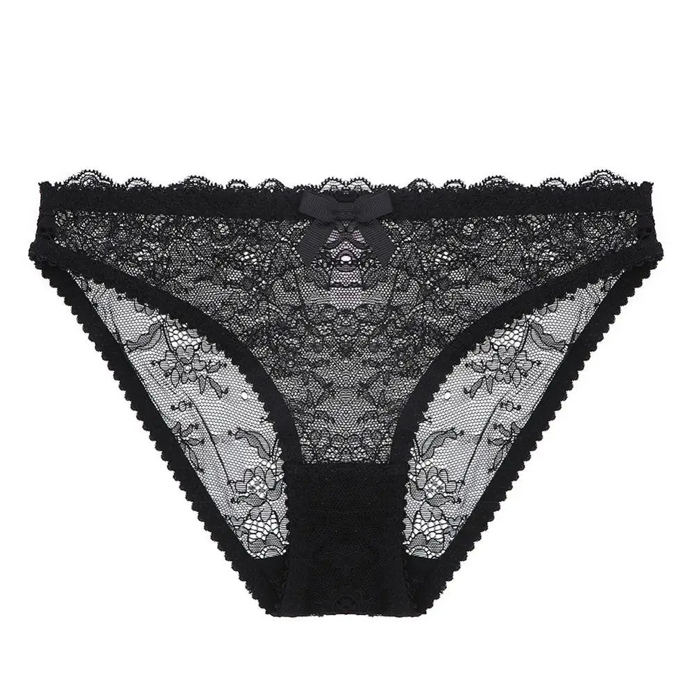 Lace panties with a decorative bow