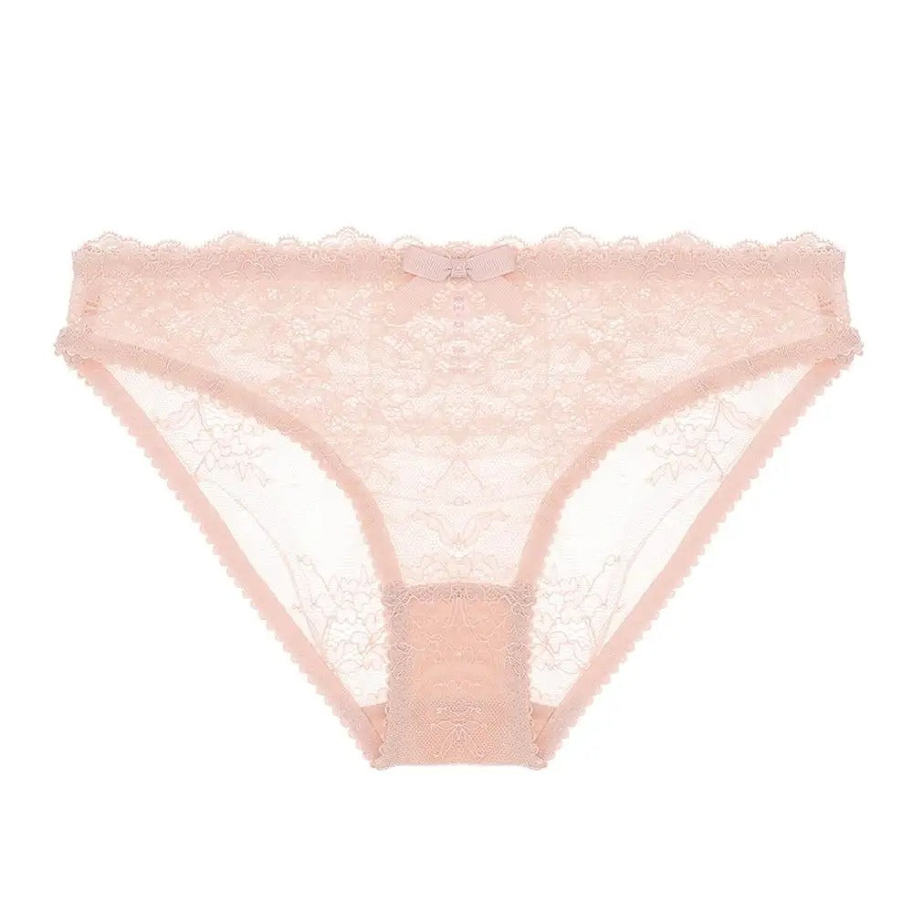 Lace panties with a decorative bow