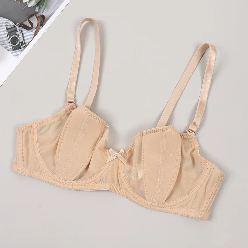 Lace balconette bra