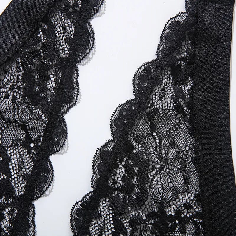 Body avec finition en dentelle
