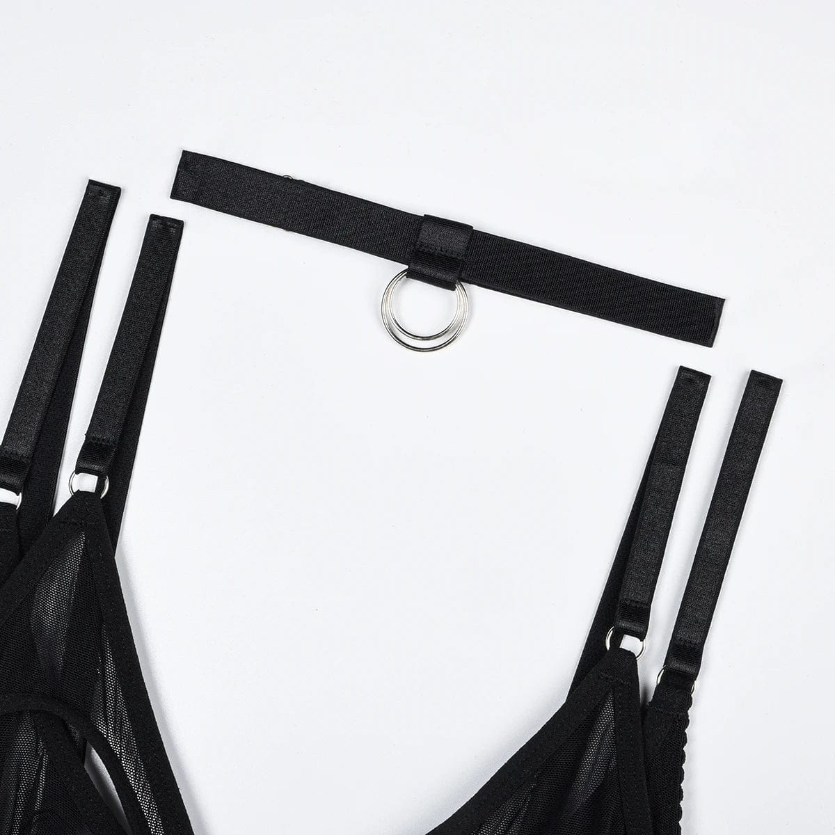 Ensemble de lingerie avec finition en dentelle sur la poitrine