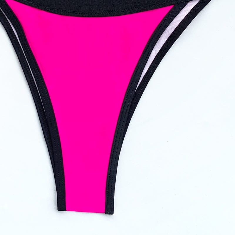 Maillot de bain deux pièces taille haute