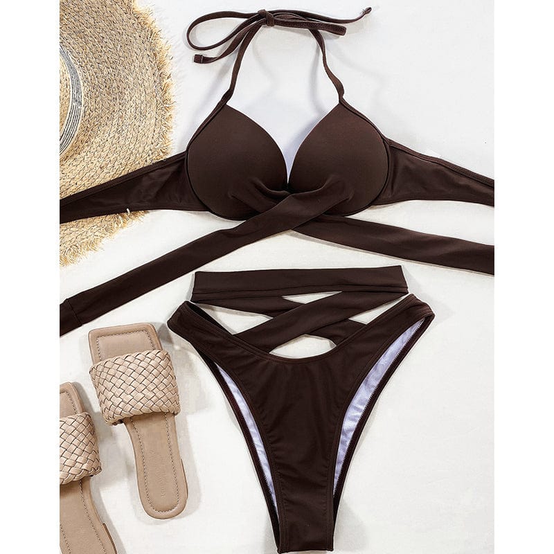 Maillot de bain deux pièces avec coupe réglable
